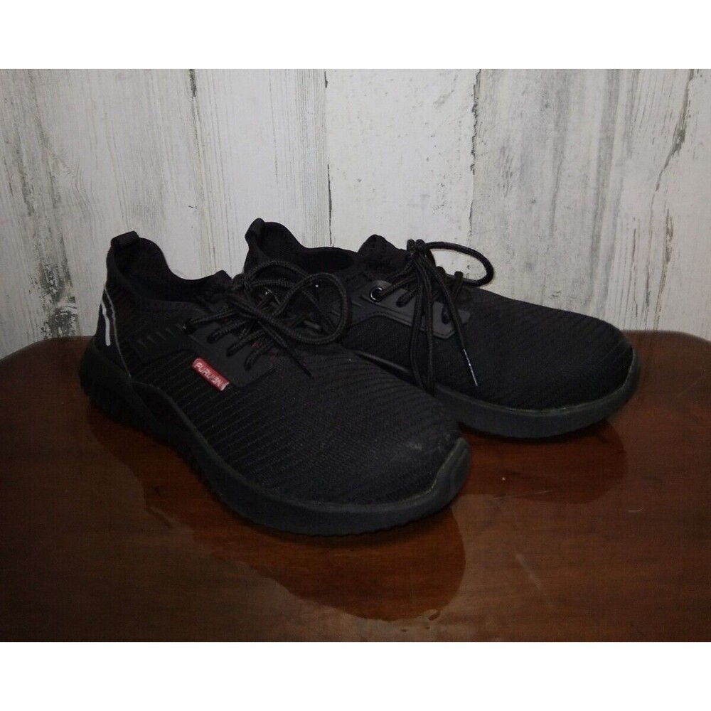 Furuian Steel Toe Shoes ,Lightweight Safety Sneaker Black sz 7.5/38